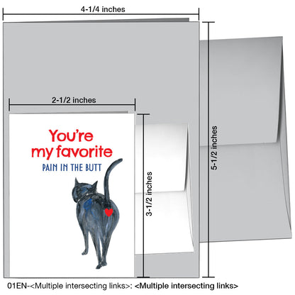 Cat Walk, Greeting Card (8045C), Enclosure, printedcanvas.com