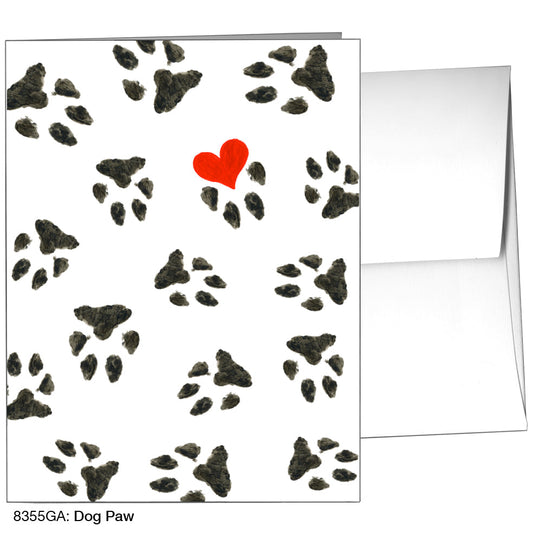 Dog Paw, Greeting Card (8355GA), A2, printedcanvas.com