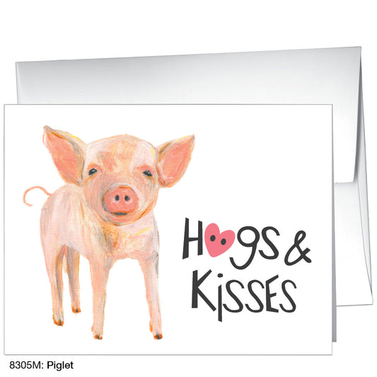 Piglet, Greeting Card (8305M), A2 Card Front, www.printedcanvas.com
