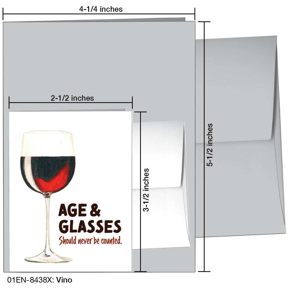 Vino, Greeting Card (8438X), Enclosure, printedcanvas.com