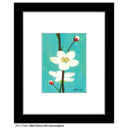 Wild Cherry with Hummingbird, Print (#7758H), Print Matted, www.printedcanvas.com