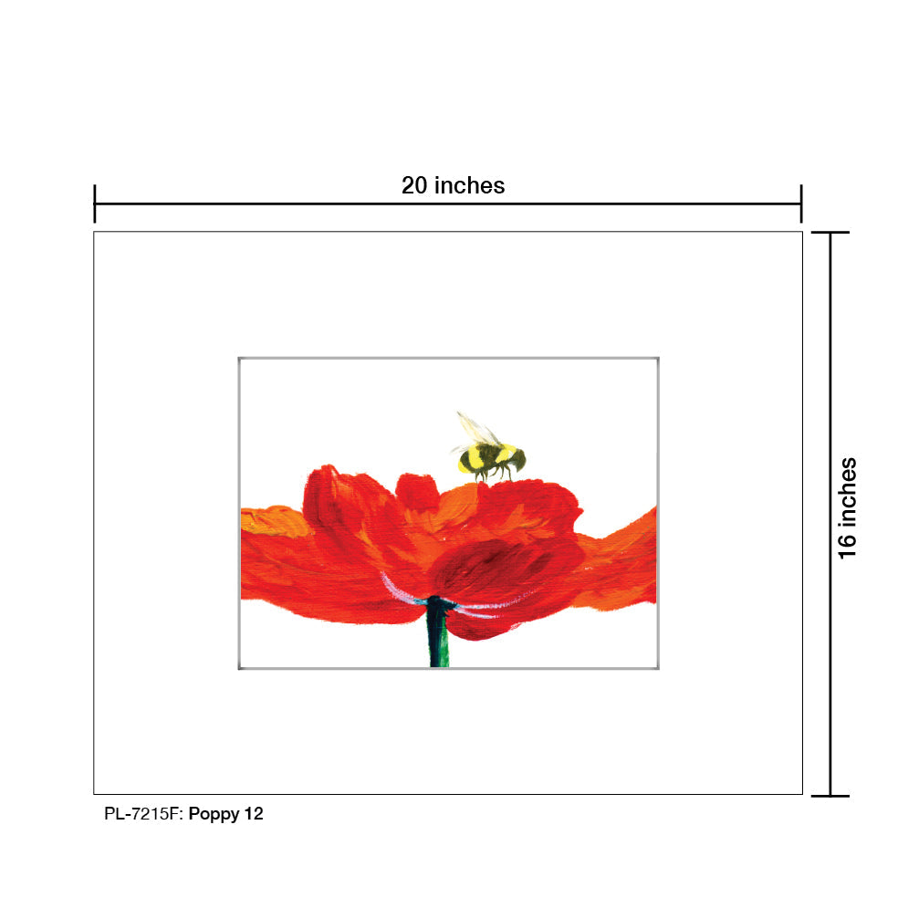 Poppy 12, Print (#7215F) - Printed Canvas