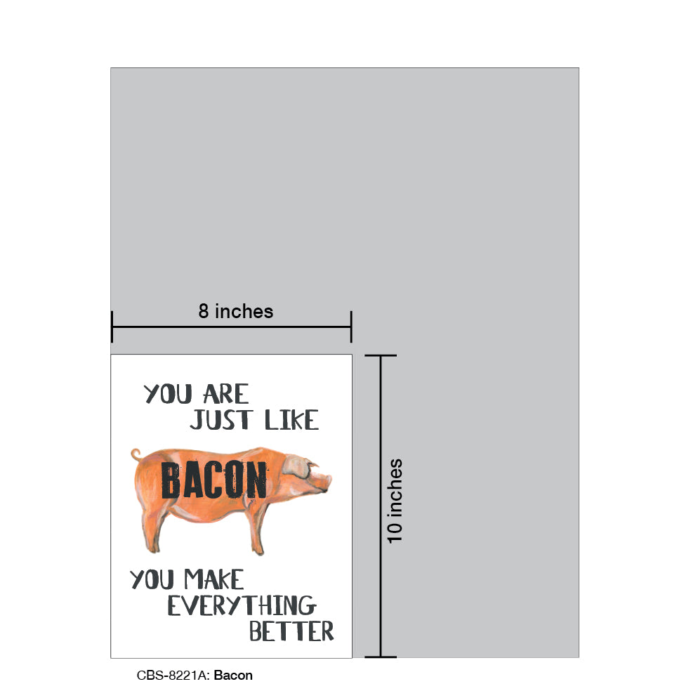 Bacon, Card Board (8221A), 8x10 Poster Board, www.printedcanvas.com