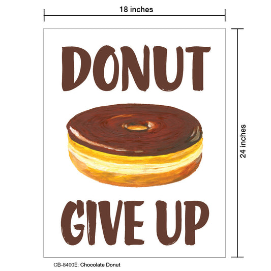 Chocolate Donut, Card Board (8400E), 18'x24 PosterBoard at www.printedcanvas.com
