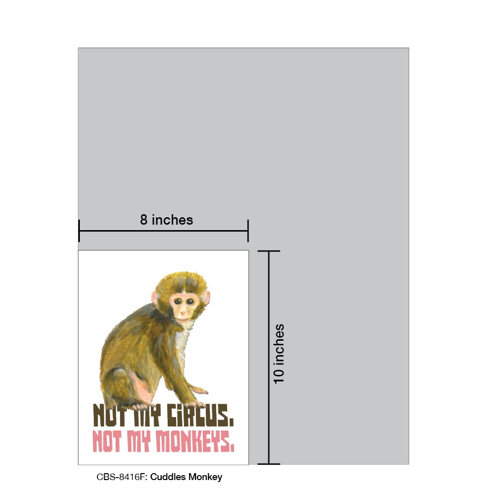 Cuddles Monkey, Card Board (8416F), Card Board: 8x10, printedcanvas.com