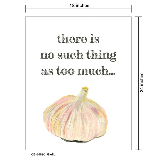 Garlic, Card Board (8482C), Card Board: 18x24, printedcanvas.com