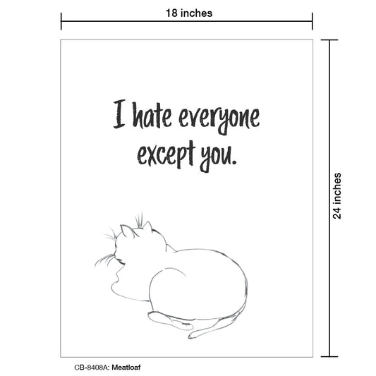Meatloaf, Card Board (8408A), Card Board: 18x24, printedcanvas.com