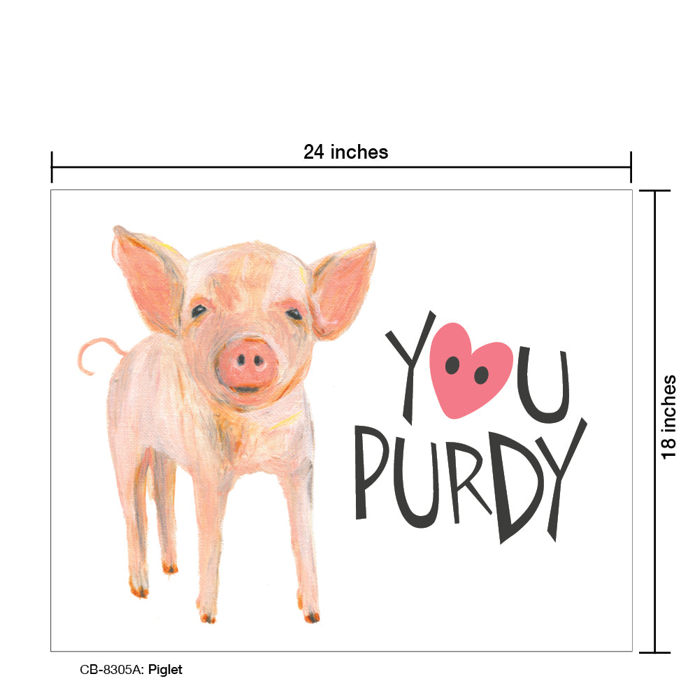 Piglet, Card Board (8305A), Card Board: 18x24, printedcanvas.com