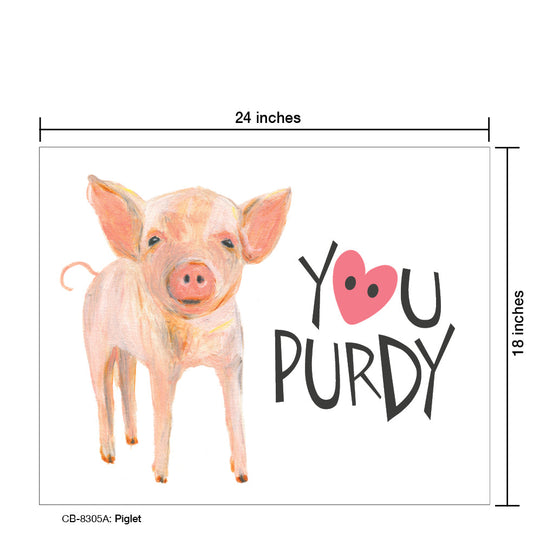 Piglet, Card Board (8305A), Card Board: 18x24, printedcanvas.com