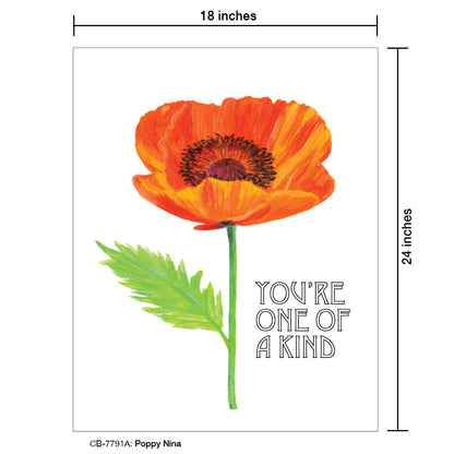 Poppy Nina, Card Board (7791A), 18'x24 PosterBoard at www.printedcanvas.com