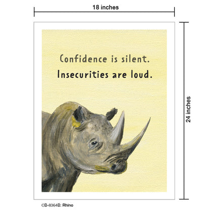Rhino, Card Board (8364B), 18'x24 PosterBoard at www.printedcanvas.com