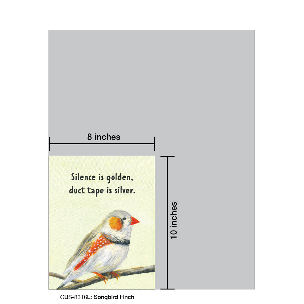 Songbird Finch, Card Board (8316E), Card Board: 8x10, printedcanvas.com