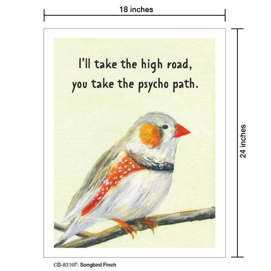 Songbird Finch, Card Board (8316F), Card Board: 18x24, printedcanvas.com
