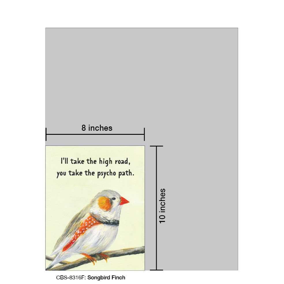 Songbird Finch, Card Board (8316F), Card Board: 8x10, printedcanvas.com