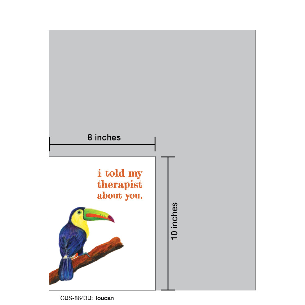 Toucan, Card Board (8643B), Card Board: 8x10, printedcanvas.com
