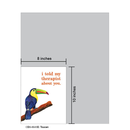 Toucan, Card Board (8643B), Card Board: 8x10, printedcanvas.com