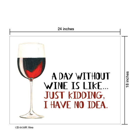 Vino, Card Board (8438R), Card Board: 18x24, printedcanvas.com
