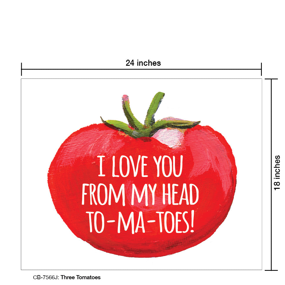 Three Tomatoes, Card Board (7566J), 18'x24 PosterBoard at www.printedcanvas.com