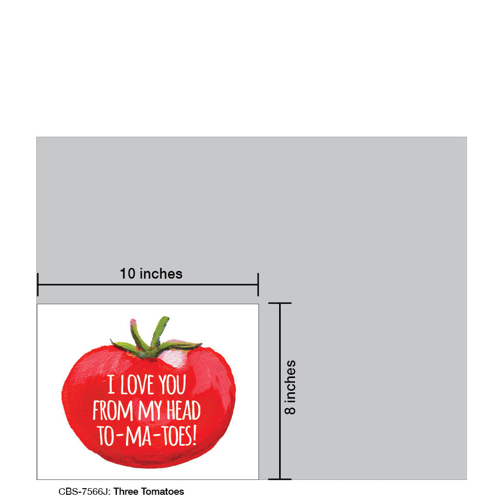 Three Tomatoes, Card Board (7566J), 8x10 Poster Board, www.printedcanvas.com