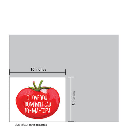 Three Tomatoes, Card Board (7566J), 8x10 Poster Board, www.printedcanvas.com