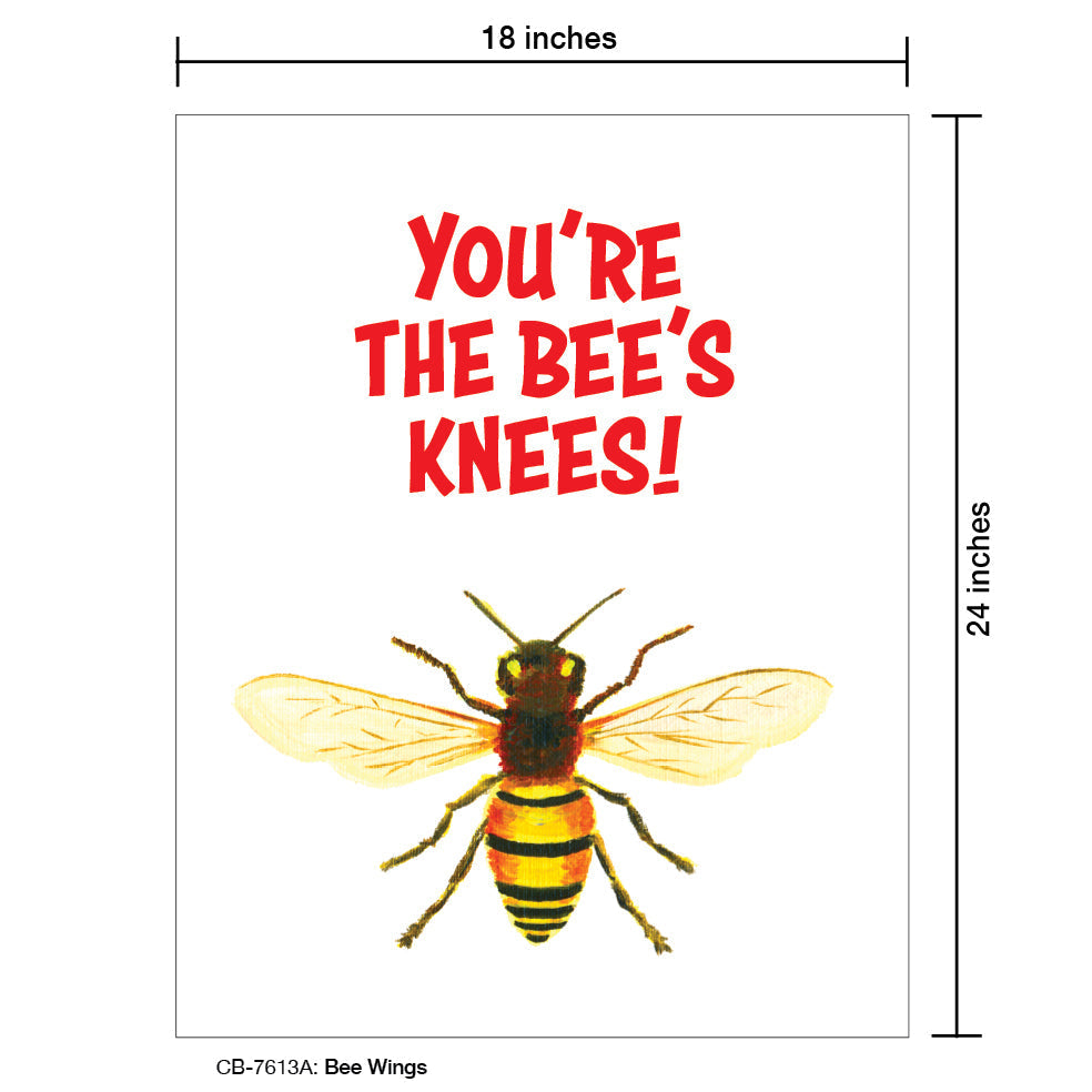 Bee Wings, Card Board (7613A), 18'x24 PosterBoard at www.printedcanvas.com
