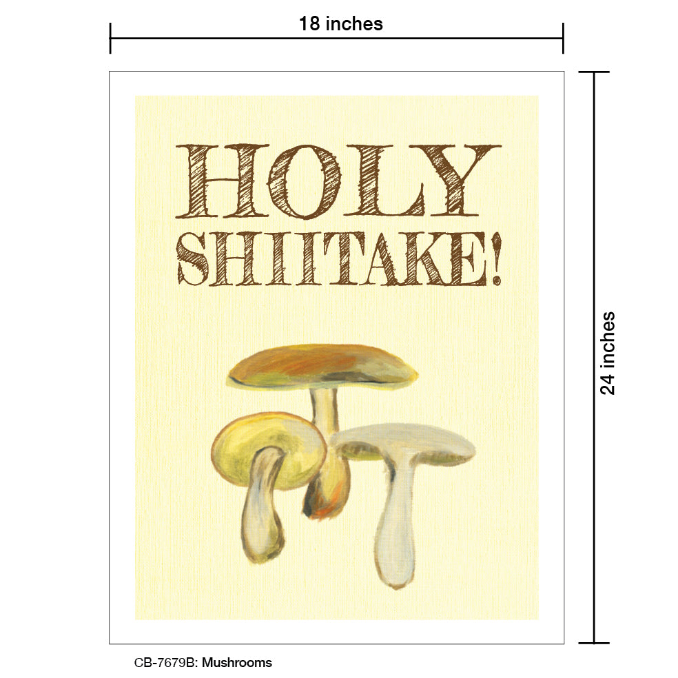 Mushrooms, Card Board (7679B), 18'x24 PosterBoard at www.printedcanvas.com