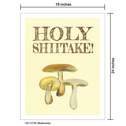 Mushrooms, Card Board (7679B), 18'x24 PosterBoard at www.printedcanvas.com