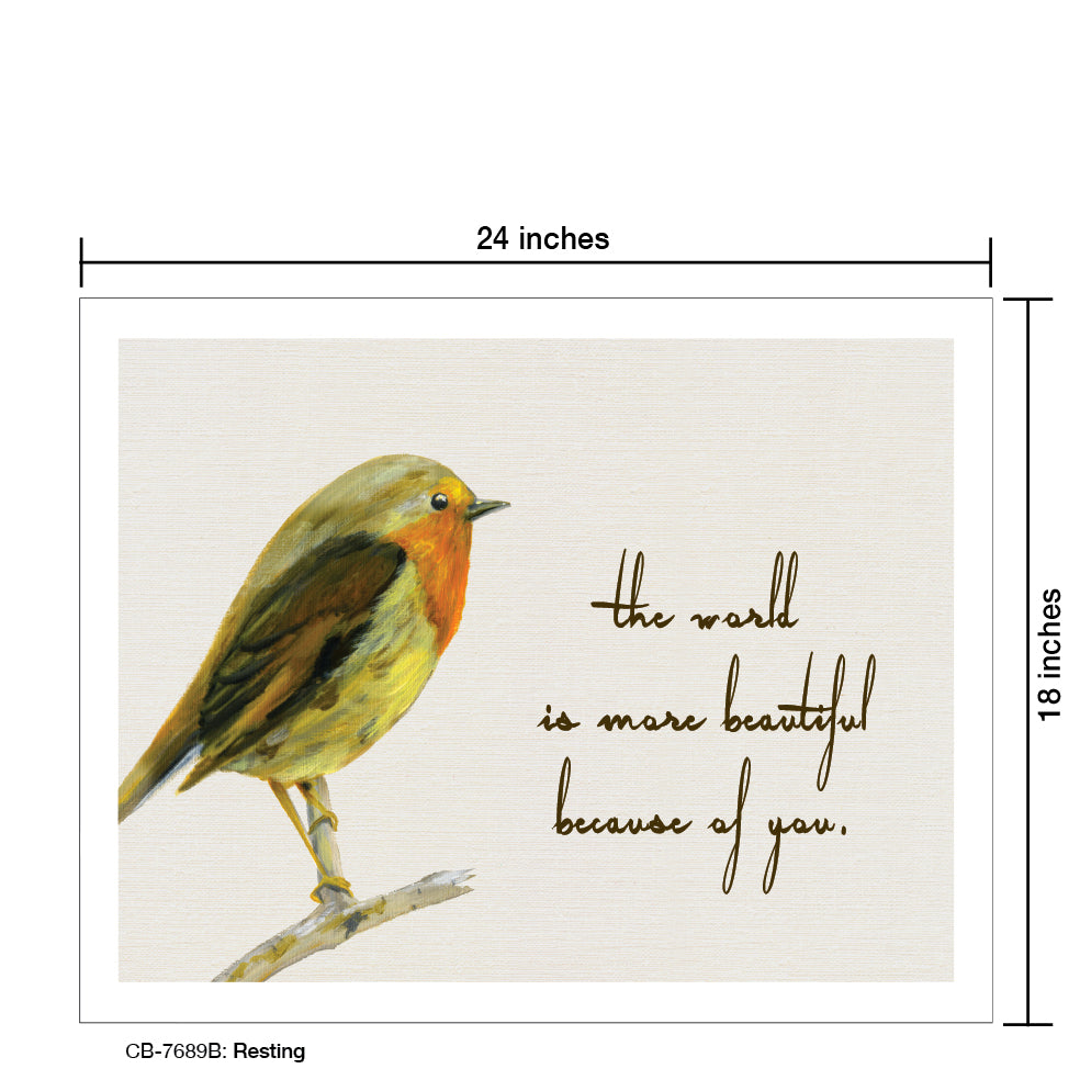 Resting, Card Board (7689B), 18'x24 PosterBoard at www.printedcanvas.com