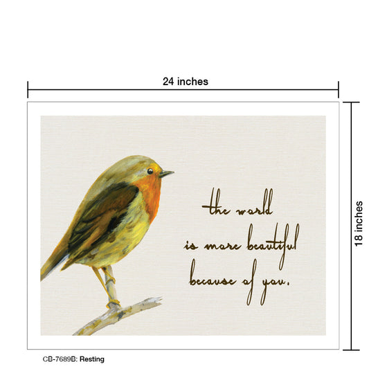 Resting, Card Board (7689B), 18'x24 PosterBoard at www.printedcanvas.com