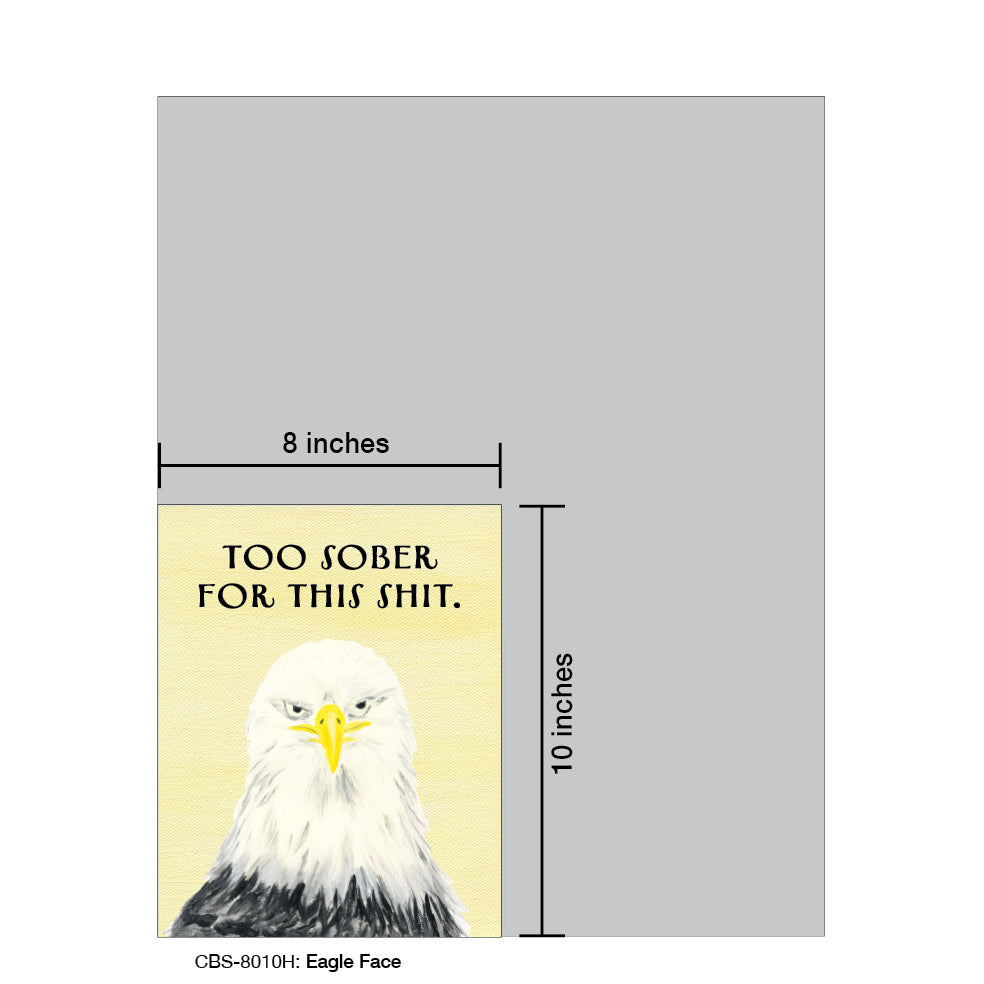 Eagle Face, Card Board (8010H), Card Board: 8x10, printedcanvas.com