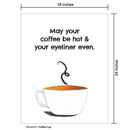 Coffee Cup, Card Board (8065F), Card Board: 18x24, printedcanvas.com