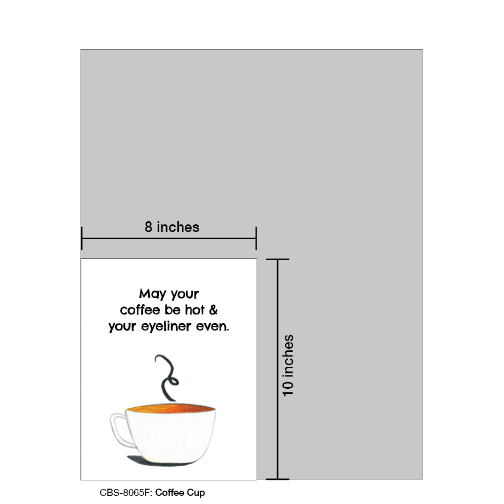 Coffee Cup, Card Board (8065F), Card Board: 8x10, printedcanvas.com