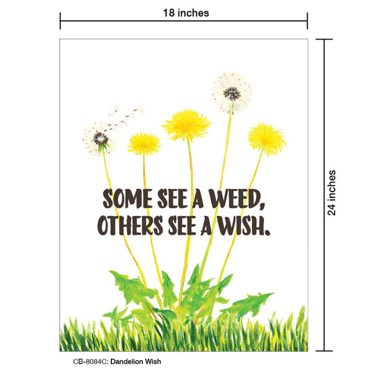 Dandelion Wish, Card Board (8084C), 18'x24 PosterBoard at www.printedcanvas.com