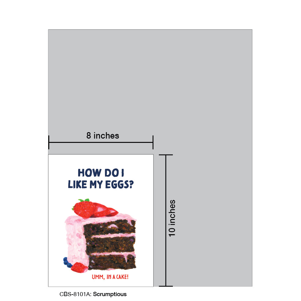 Scrumptious, Card Board (8101A), 8x10 Poster Board, www.printedcanvas.com