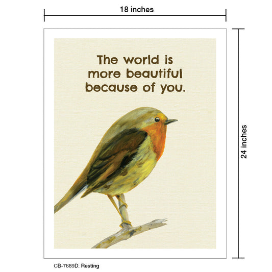 Resting, Card Board (7689D), 18'x24 PosterBoard at www.printedcanvas.com