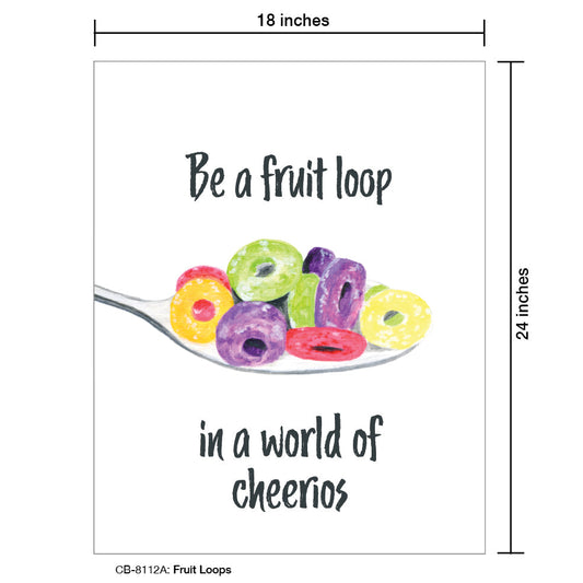 Fruit Loops, Card Board (8112A), Card Board: 18x24, printedcanvas.com