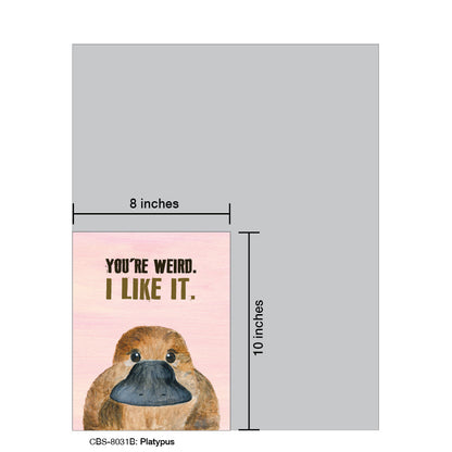 Platypus, Card Board (8031B), 8x10 Poster Board, www.printedcanvas.com