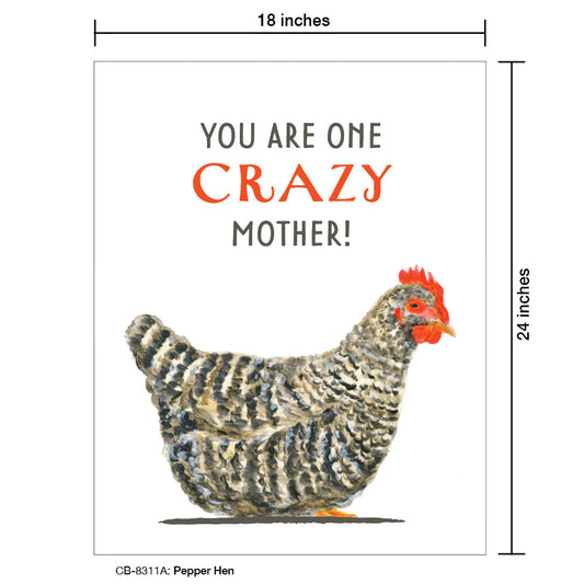 Pepper Hen, Card Board (8311A), 18'x24 PosterBoard at www.printedcanvas.com