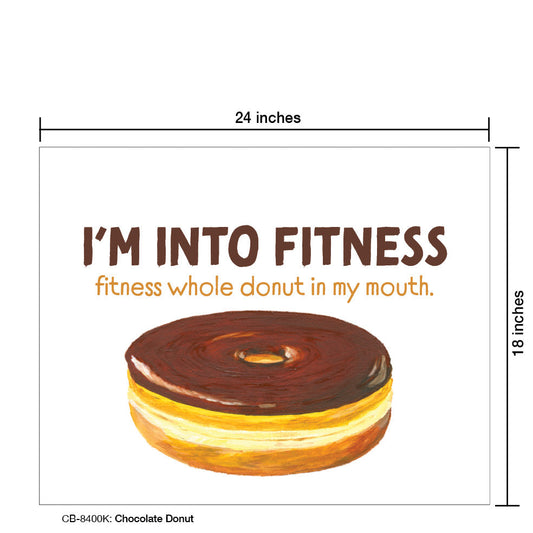 Chocolate Donut, Card Board (8400K), Card Board: 18x24, printedcanvas.com