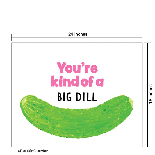 Cucumber, Card Board (8413D), 18'x24 PosterBoard at www.printedcanvas.com
