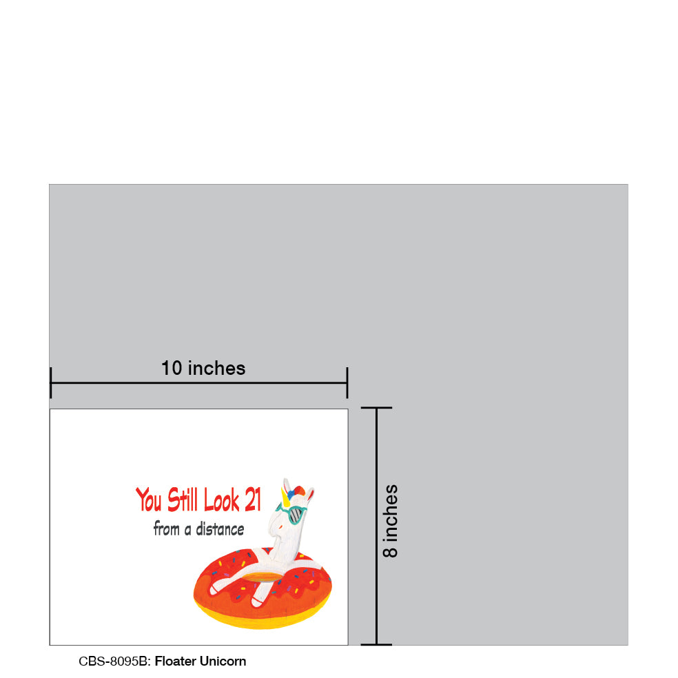 Floater Unicorn, Card Board (8095B), 8x10 Poster Board, www.printedcanvas.com
