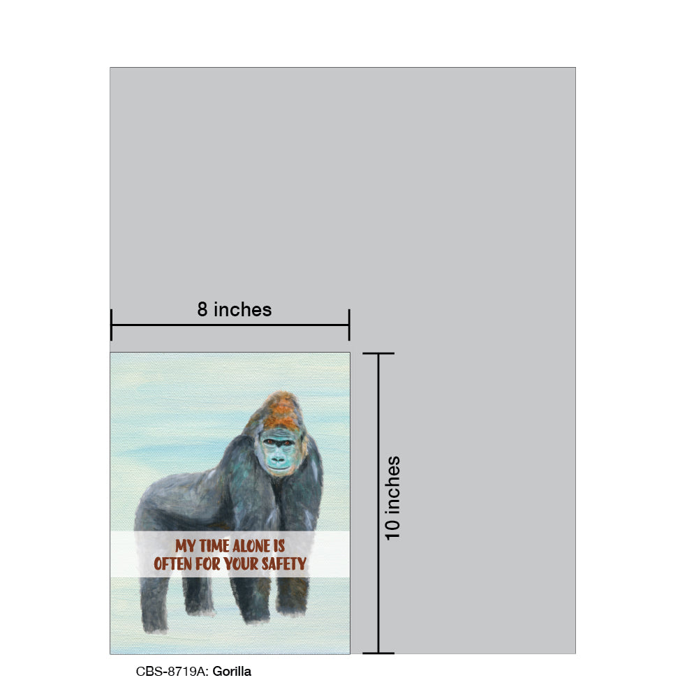 Gorilla, Card Board (8719A), Card Board: 8x10, printedcanvas.com