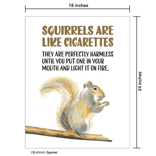 Squirrel, Card Board (8304G), Card Board: 18x24, printedcanvas.com