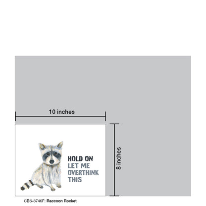 Raccoon Rocket, Card Board (8746F), Card Board: 8x10, printedcanvas.com