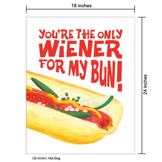 Hot Dog, Card Board (8596H), Card Board: 18x24, printedcanvas.com