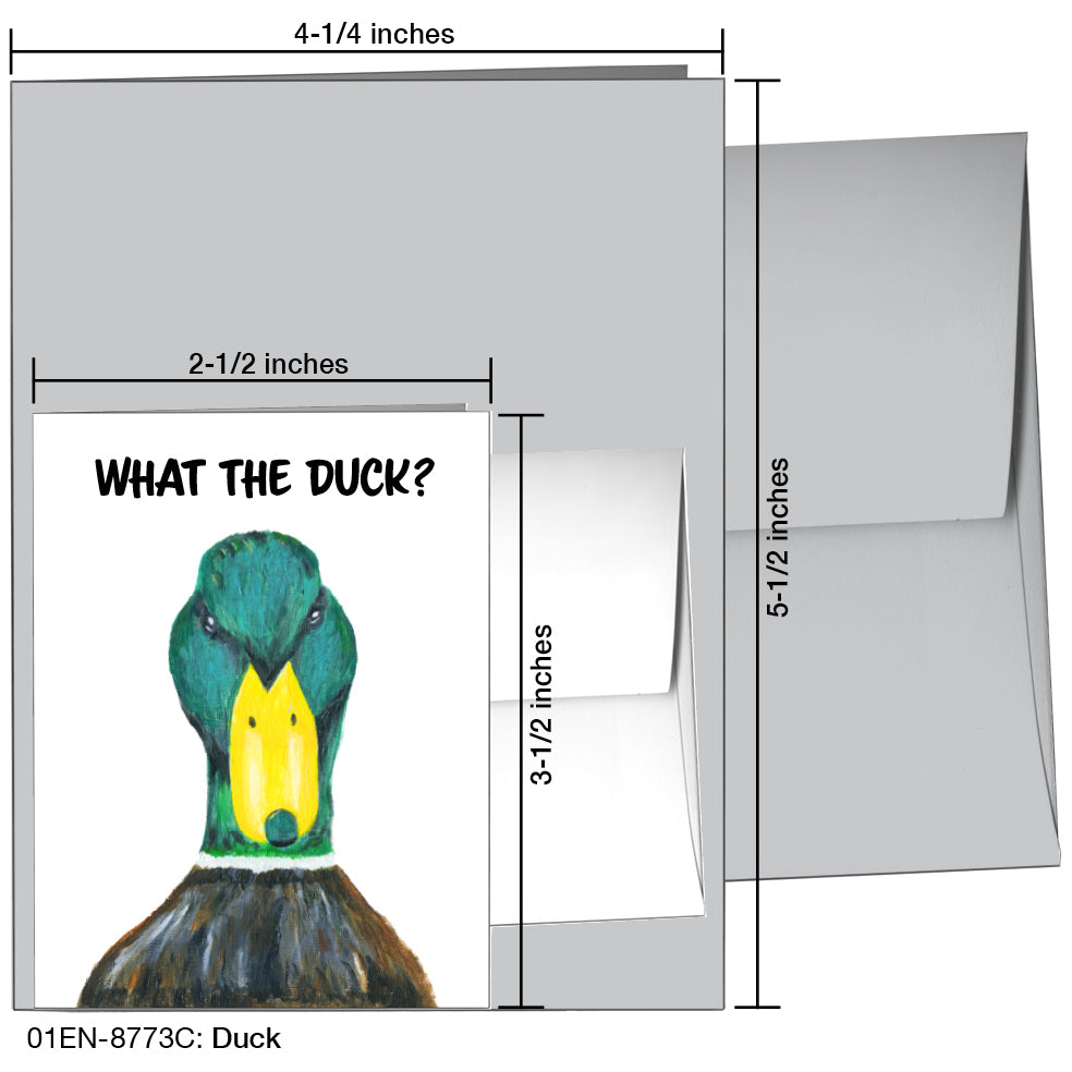 Duck, Greeting Card (8773C), Enclosure, printedcanvas.com