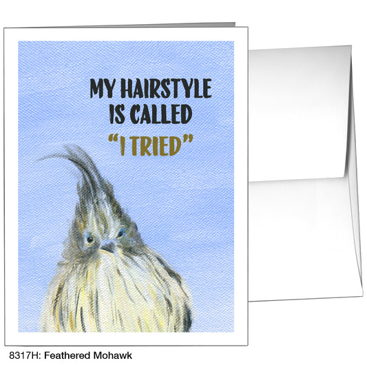 Feather Mohawk, Greeting Card (8317H), A2, printedcanvas.com