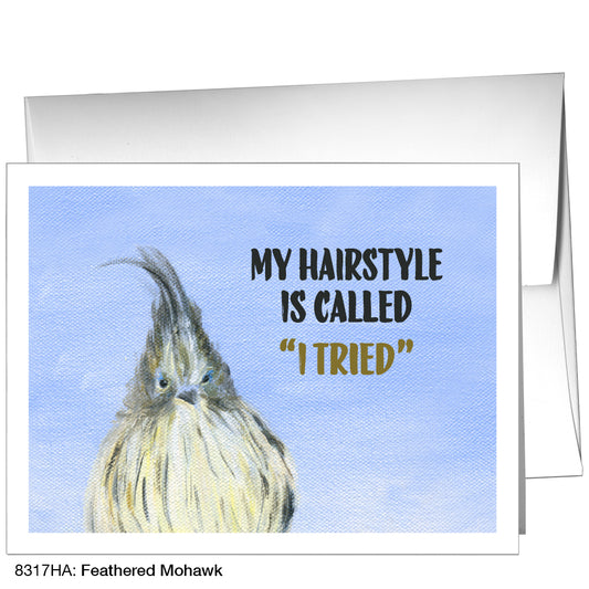 Feather Mohawk, Greeting Card (8317HA), A2, printedcanvas.com