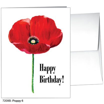 Poppy 06, Greeting Card (7209B), A2 Card, printedcanvas.com