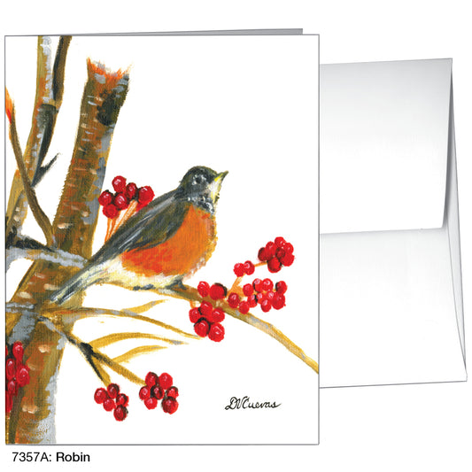 Robin, Greeting Card (7357A), A2, printedcanvas.com
